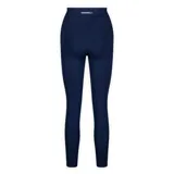Calza deportiva de tiro alto en color azul marino, con bolsillos laterales integrados y costuras reforzadas.
