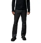 Pantalon de trekking Columbia modelo Whistler Peak Pant, de color negro con detalles reflectantes, impermeable y transpirable con tecnología OutDry Extreme y costuras selladas. Cuenta con cremalleras laterales bidireccionales, cintura ajustable y refuerzos resistentes en la parte inferior.