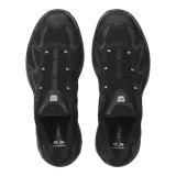 Championes Salomon modelo XT-Whisper, color gris y plateado, con diseño texturizado, sistema de ajuste Quicklace y tecnología SensiFit.
