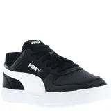 Championes urbanos Puma Caven, color negro con detalles en blanco, confeccionados en cuero sintético, con logo de Puma en los laterales y suela de goma.
