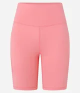 Short ciclista Get Over de microfibra color verde oscuro, de tiro alto y diseño ajustado con bolsillos laterales funcionales.