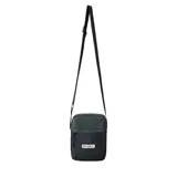 Bolso bandolera Rip Curl modelo No Idea Pouch Icons, color negro con logo blanco estampado.