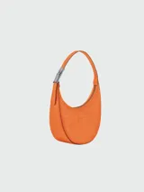 Cartera hobo Longchamp modelo Roseau Essential, color naranja.