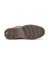 Zapato de cuero marrón con cordones, diseño casual con costuras reforzadas y logo de la marca en el lateral y la lengüeta. Cuenta con entresuela de EVA y suela de goma dentada para mayor tracción.
