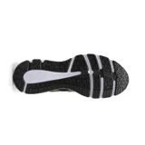 Championes Asics de hombre para running, modelo Gel-Pacemaker 2. Diseño negro con detalles en dorado y suela blanca.