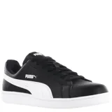 Championes urbanos Puma Up, color blanco con detalles dorados y suela blanca.