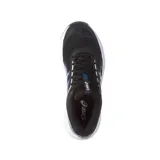 Championes Asics Kabuki de mujer, color negro con detalles en blanco y celeste.