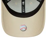 Gorro New Era 9FORTY Oakland Athletics color beige con logo bordado en verde.