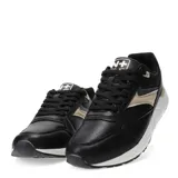 Championes urbanos N+ Alberca color beige con detalles en marrón y naranja.