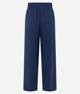 Pantalón deportivo de modal color azul marino, de corte ancho y relajado, con cintura elástica y bolsillos laterales.