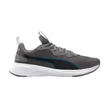 Championes Puma modelo Incinerate, color negro con detalles en blanco. Diseño deportivo con capellada de malla transpirable y suela de goma amortiguada.