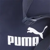 Bolso bandolera Puma Phase Portable color azul marino con logo de Puma estampado en blanco.