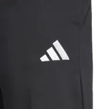 Pantalón de jogging negro Adidas Essentials con logo pequeño bordado en blanco.