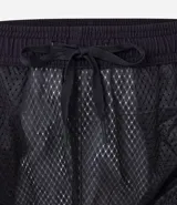 Bermuda deportiva masculina, color verde azulado con efecto degradé, cintura elástica con cordón de ajuste interno y forro de tela.