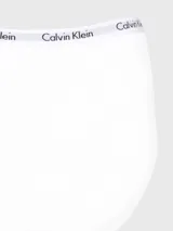 Bombacha blanca de talle alto Calvin Klein, confeccionada en algodón elástico con cintura elástica distintiva con logo de la marca.