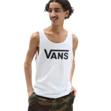 Musculosa blanca con logo de Vans estampado en el frente.