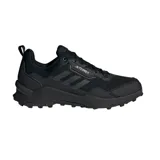 Championes Adidas Terrex AX4 Hiking de hombre, color negro. Diseñados para senderismo y actividades al aire libre, con suela de caucho Continental para un agarre óptimo en terrenos rocosos, mojados y sucios.