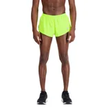 Short de running New Balance Accelerate de hombre, color amarillo flúor, con logo reflectivo y tecnología NB DRY de secado rápido.