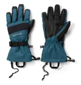Guantes de esquí y nieve Columbia Whirlibird III, confeccionados con tecnología impermeable y transpirable Omni-Tech y forro termorreflectante Omni-Heat. Presentan palma de cuero de cabra resistente a la intemperie, ajuste en la muñeca con correa y puños ajustables con cordón. Incluyen compatibilidad con pantallas táctiles en dedos y pulgar.