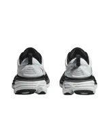 Championes Hoka Bondi 8 blancos con detalles en negro.