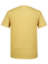 Remera deportiva Under Armour de manga corta, color amarillo lima, con perforaciones estratégicas para ventilación y logotipos reflectantes.