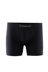 Boxer negro de microfibra con cintura elástica con la marca Legacy.