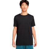 Remera Nike de hombre color negro, de corte clásico y mangas cortas. Confeccionada en tejido de algodón denso con tecnología Dri-FIT.