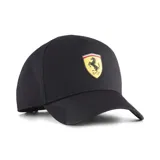 Gorra Puma Ferrari BB Cap negra con escudo oficial de Scuderia Ferrari bordado en el frente.