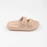 Sandalias O'Neill modelo Bondai Sand, color beige, con dos tiras ajustables con hebilla, suela plataforma texturizada y plantilla ergonómica.