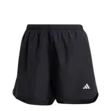 Short deportivo Adidas modelo Run It, color negro, con cintura elástica y logo de la marca estampado en el frente.
