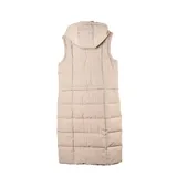 Campera multifunción modular de nylon matelaseado color taupe. Diseño versátil con sistema de cierres que permite transformarla en cuatro versiones: campera larga, campera corta, chaleco largo y chaleco corto. Cuenta con capucha desmontable, cierre frontal completo y bolsillos laterales.