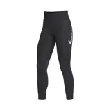 Calza deportiva Nike Dri-FIT 7/8 de tiro medio, confeccionada en tejido absorbente de sudor con paneles de malla en la parte posterior de las rodillas.