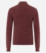 Blusa de manga larga confeccionada en chenille color bordó, con cuello alto y diseño clásico de la marca Blue Steel.