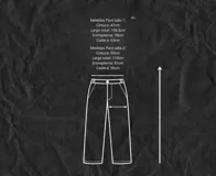 Pantalón de lino color beige, de corte amplio y con cordón ajustable en la cintura.