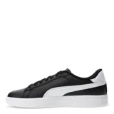 Championes Puma modelo Smash 3.0 Leather, de diseño clásico y urbano en color blanco. Confeccionados en cuero sintético, cuentan con cierre de cordones, suela de goma y el logo de la marca en el lateral.
