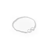 Pulsera de plata 925 con dije de infinito.