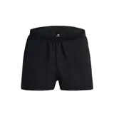 Short deportivo Under Armour negro con cintura elástica y perforaciones.