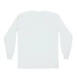 Remera de manga larga gris con logo Thrasher Flame en el pecho.