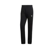 Pantalón de jogging negro Adidas con logo blanco bordado en el muslo izquierdo.