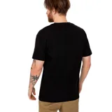 Remera blanca de algodón con estampado frontal del logo de Emerica y una naranja.