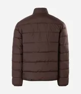 Campera masculina de microfibra ultraligera, con diseño acolchado, cuello alto y cierre frontal por cremallera. Cuenta con bolsillos laterales y acabado liso.