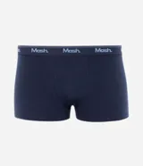 Kit de dos calzoncillos bóxer Mash, uno negro y otro gris, confeccionados en algodón con cintura elástica con logo de la marca.