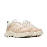 Championes Merrell de senderismo y uso urbano, confeccionados en una combinación de piel de ante y malla transpirable. Presentan un diseño en tonos beige, con cierre de cordones, cuello acolchado y una entresuela ligera de espuma EVA que proporciona estabilidad y absorción de impactos.