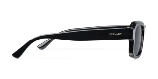 Lentes de sol cuadrados negros con protección UV400 y lentes polarizadas alemanas con recubrimiento anti-scratch y superhydrophobic.