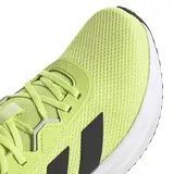 Championes de running Adidas Galaxy 7 para hombre, color verde lima con las icónicas tres tiras laterales en negro. Presentan una mediasuela Cloudfoam para mayor amortiguación y suela de goma para un agarre óptimo.