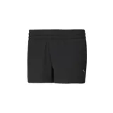 Short deportivo Puma Performance Woven negro, con cintura elástica y logo reflectante en el muslo izquierdo.