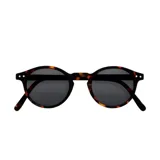 Lentes de sol Izipizi modelo H SUN, con montura redonda color carey y lentes grises categoría 3 con protección UV 100%.