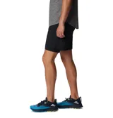 Short deportivo de running 2 en 1 para hombre, con calza de compresión integrada, bolsillos laterales de malla y detalles reflectantes.