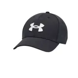 Gorra Under Armour negra con logo blanco bordado en el frente.