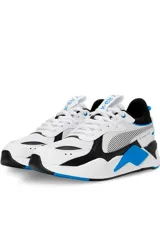 Championes Puma RS-Games, modelo deportivo en color blanco con detalles en negro y azul.
